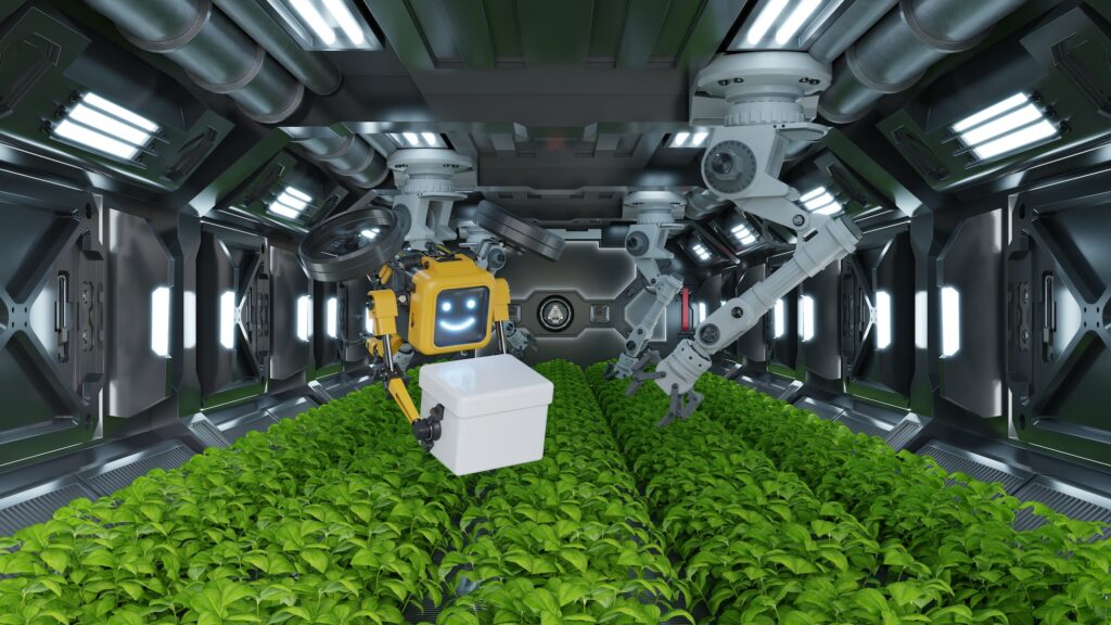 IA dans l'agriculture intelligente : Explorez comment les technologies d'IA telles que les capteurs connectés et l'analyse de données contribuent à optimiser l'agriculture, de la plantation à la récolte.